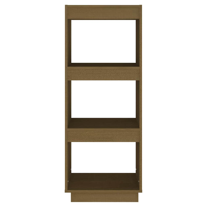 Bibliotecă/Separator cameră, maro miere, lemn masiv de pin