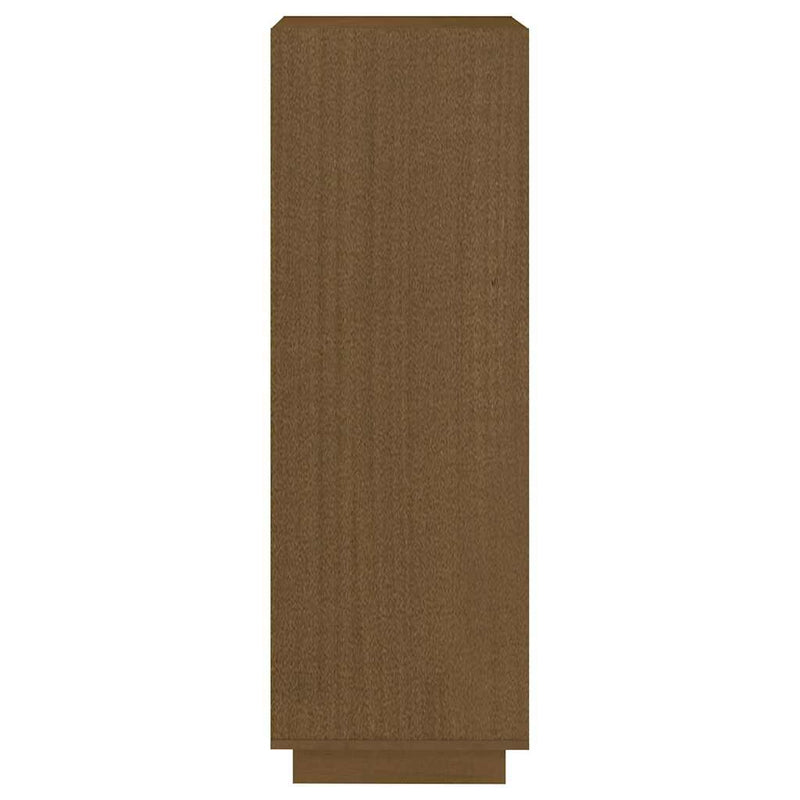 Bibliotecă/Separator cameră, maro miere, lemn masiv de pin