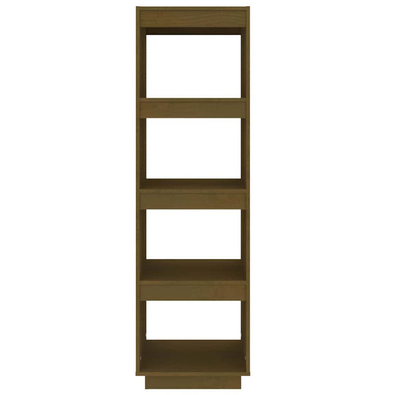 Bibliotecă/Separator cameră maro miere 40x35x135cm lemn pin