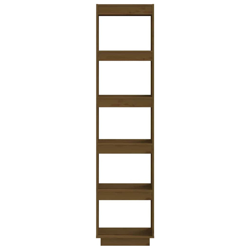 Bibliotecă/Separator cameră, maro miere, 40x35x167 cm lemn pin