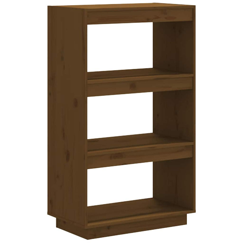 Bibliotecă/Separator cameră maro miere 60x35x103cm lemn pin