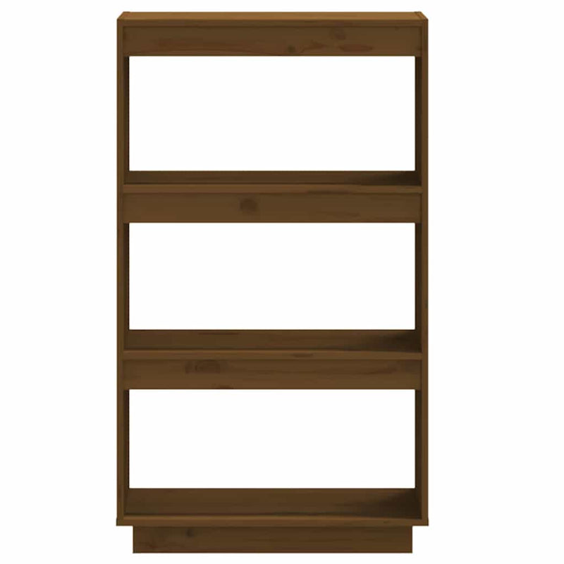 Bibliotecă/Separator cameră maro miere 60x35x103cm lemn pin