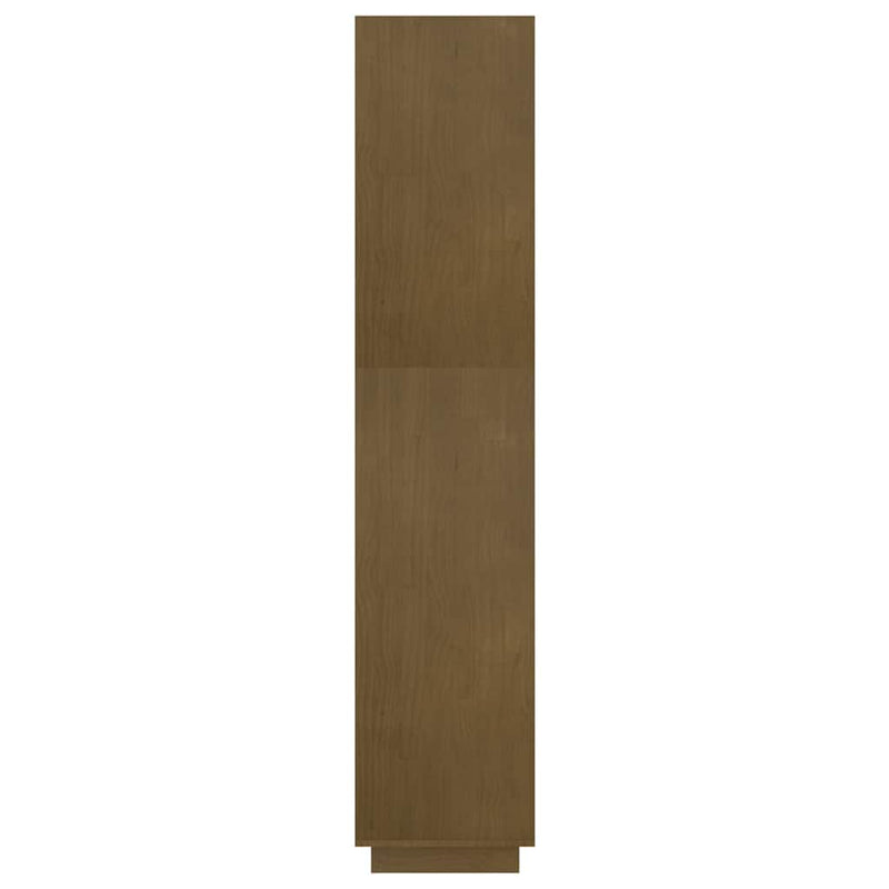 Bibliotecă/Separator cameră, maro miere, 60x35x167 cm, lemn pin