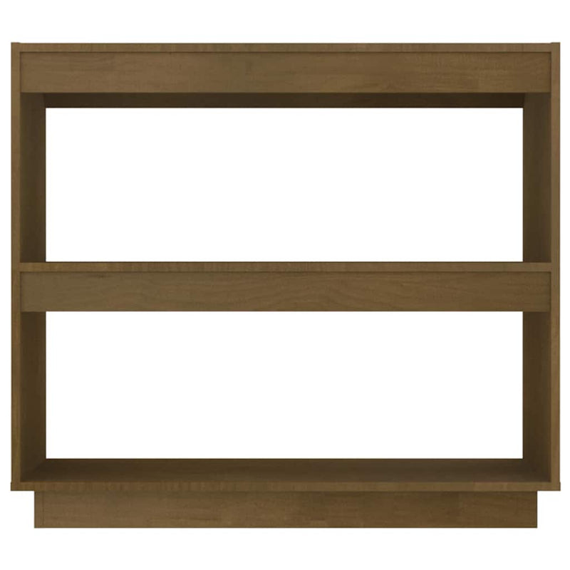 Bibliotecă, maro, 80x35x71 cm, lemn masiv de pin