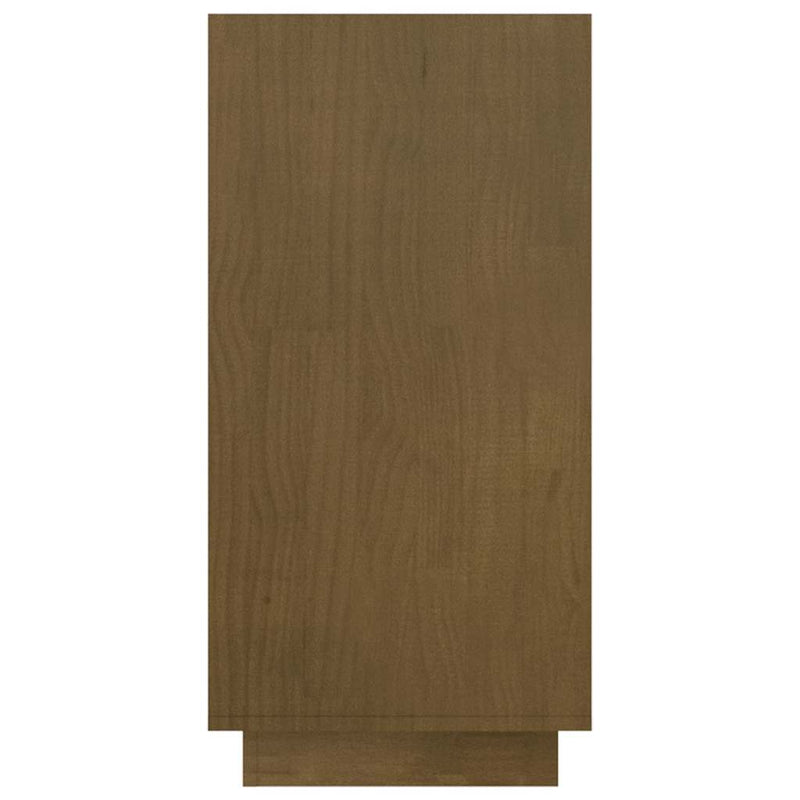 Bibliotecă, maro, 80x35x71 cm, lemn masiv de pin