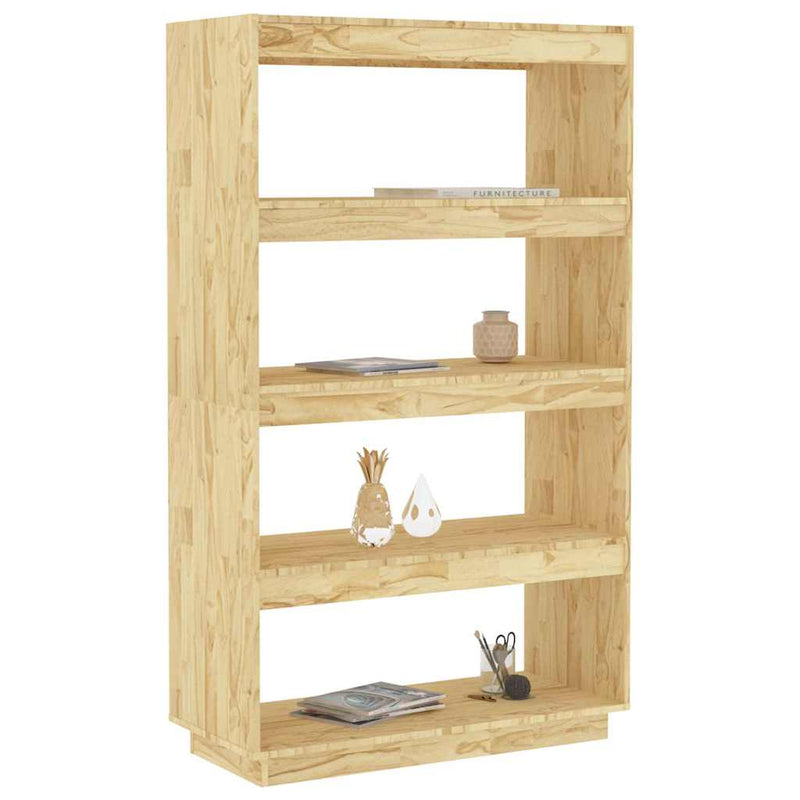 Bibliotecă/Separator cameră, 80x35x135 cm, lemn masiv pin