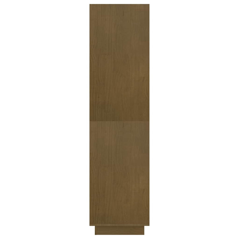 Bibliotecă/Separator cameră, maro miere, 80x35x135 cm lemn pin