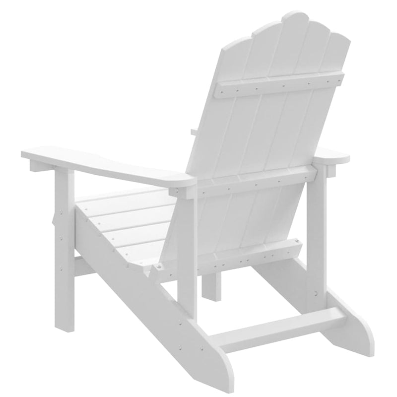 Scaun de grădină Adirondack, alb, HDPE