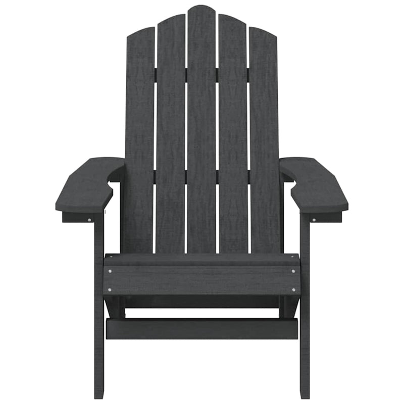Scaun de grădină Adirondack, antracit, HDPE