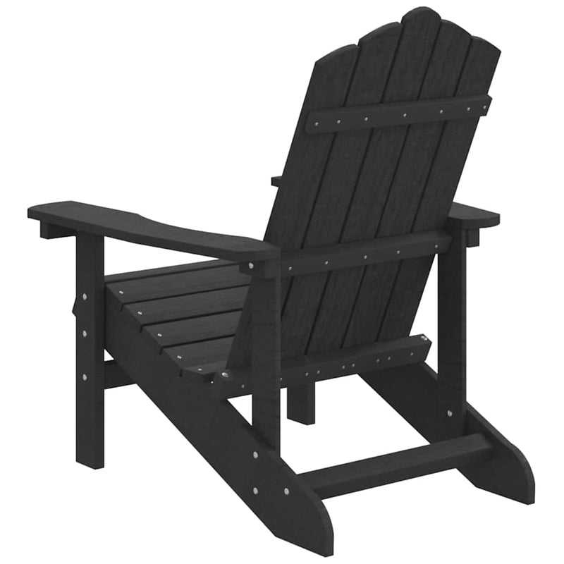 Scaun de grădină Adirondack, antracit, HDPE