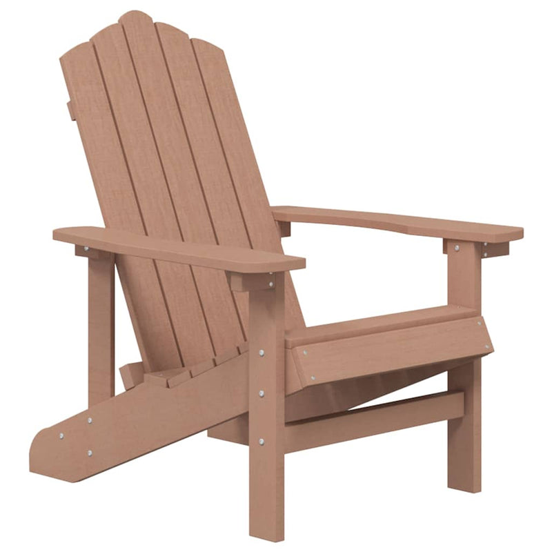 Scaun de grădină Adirondack, maro, HDPE