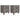 Noptiere HAMAR, 2 buc, gri deschis, 40x35x44,5 cm, lemn masiv