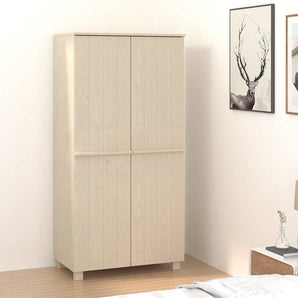 Dulap haine „HAMAR” maro miere 89x50x180 cm, lemn masiv de pin