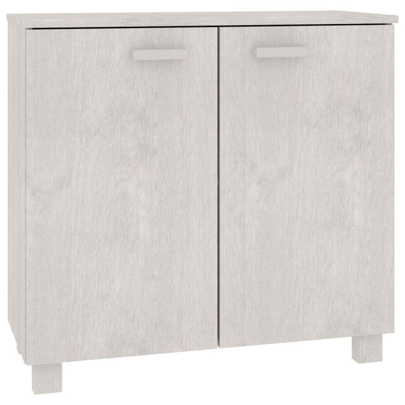 Dulap „HAMAR”, alb, 85x35x80 cm, lemn masiv de pin