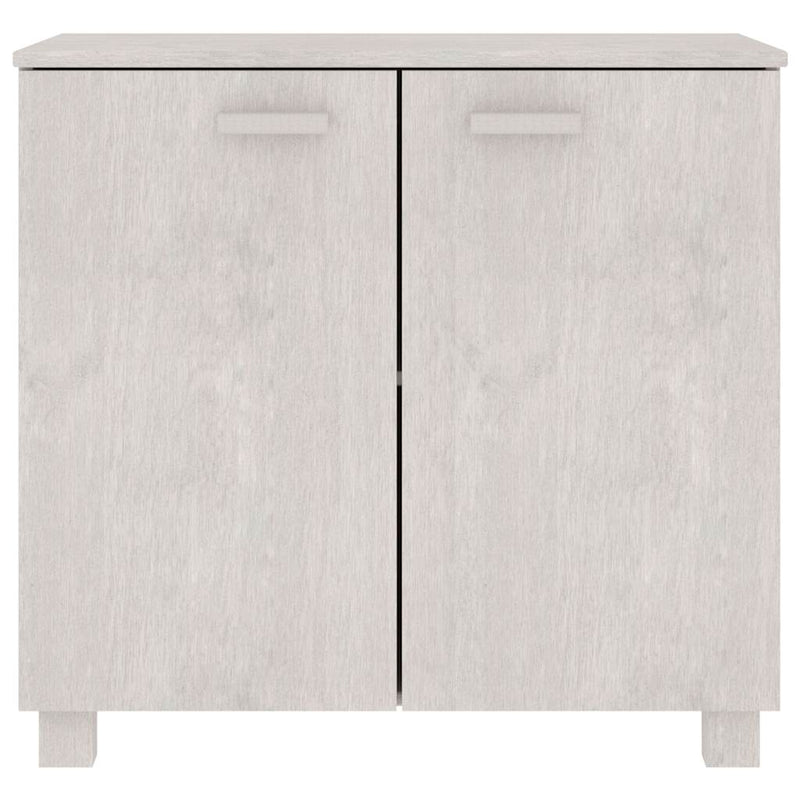 Dulap „HAMAR”, alb, 85x35x80 cm, lemn masiv de pin