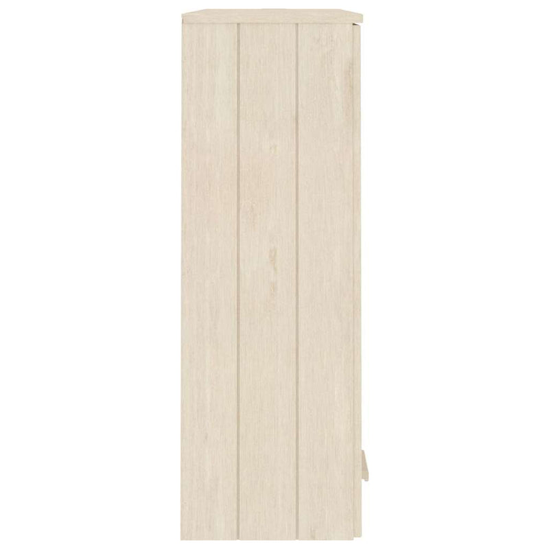 Raft sup. comodă „HAMAR” maro miere 85x35x100 cm lemn masiv pin