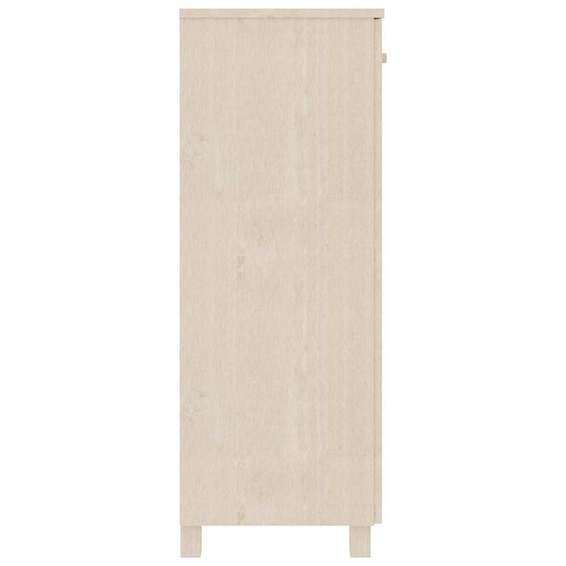 Dulap CD-uri „HAMAR”, maro miere, 85x40x108 cm, lemn masiv pin