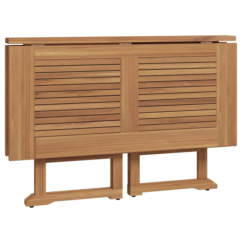 Set de mobilier de exterior pliabil, 5 piese, lemn masiv de tec