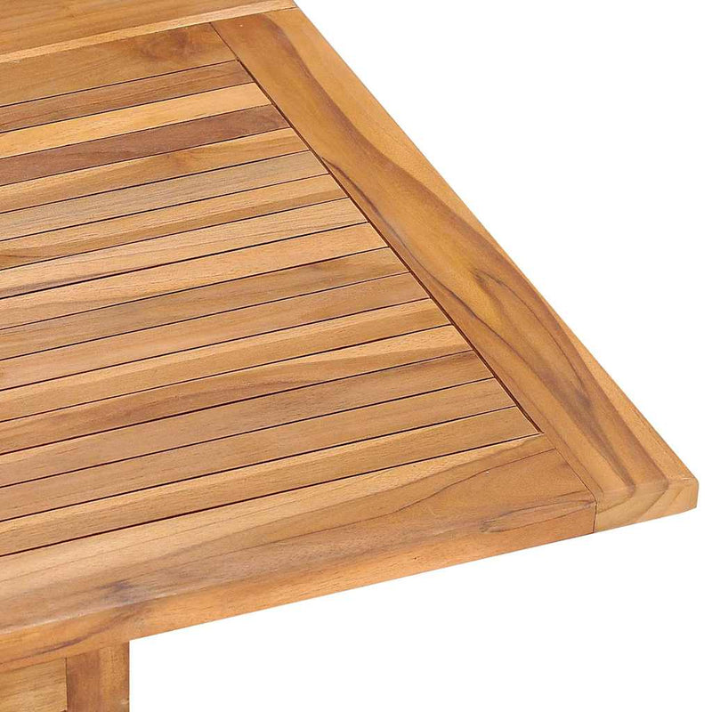 Set de mobilier de exterior pliabil, 5 piese, lemn masiv de tec