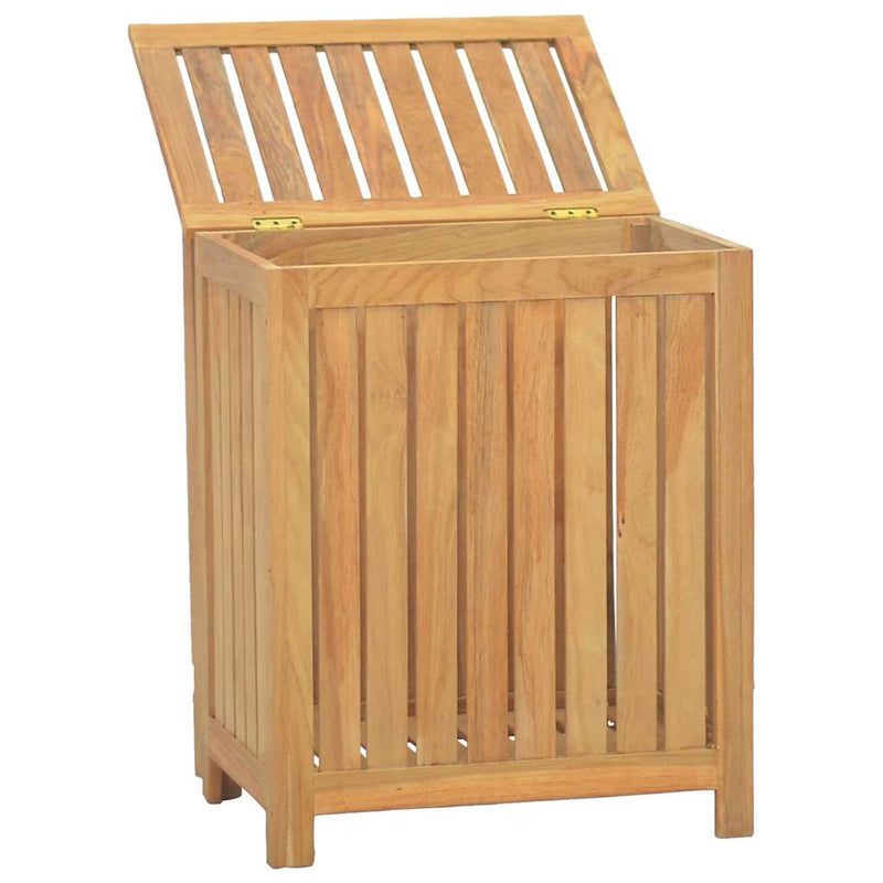 Coș pentru rufe natural Lemn solid de tec