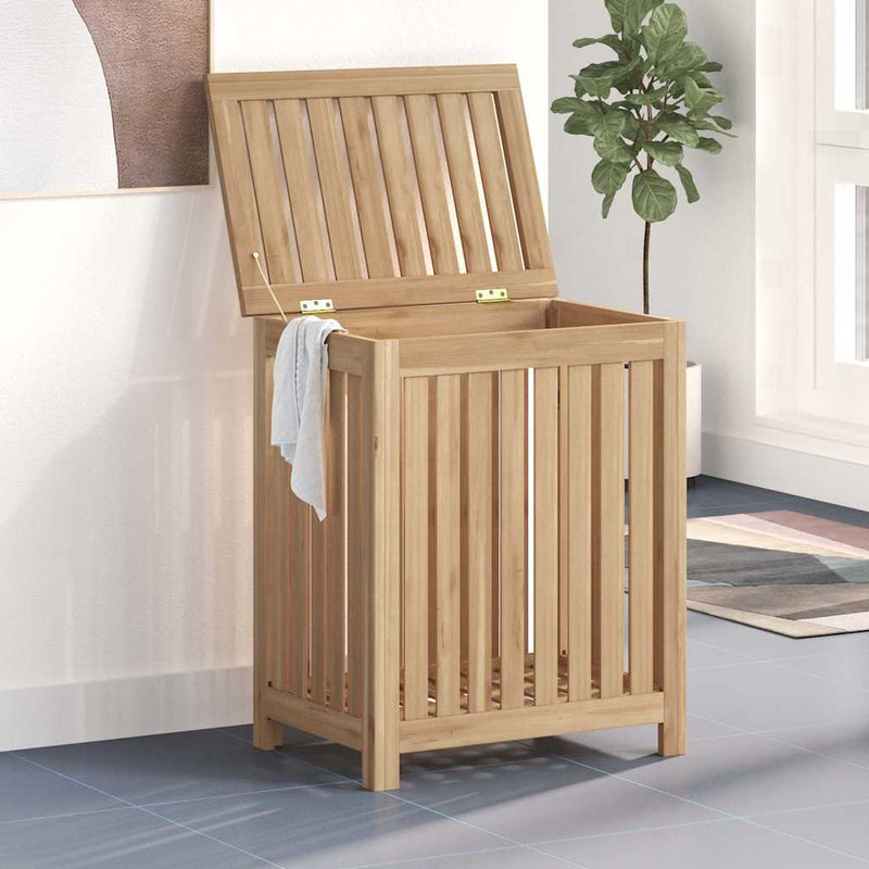 Coș pentru rufe natural Lemn solid de tec