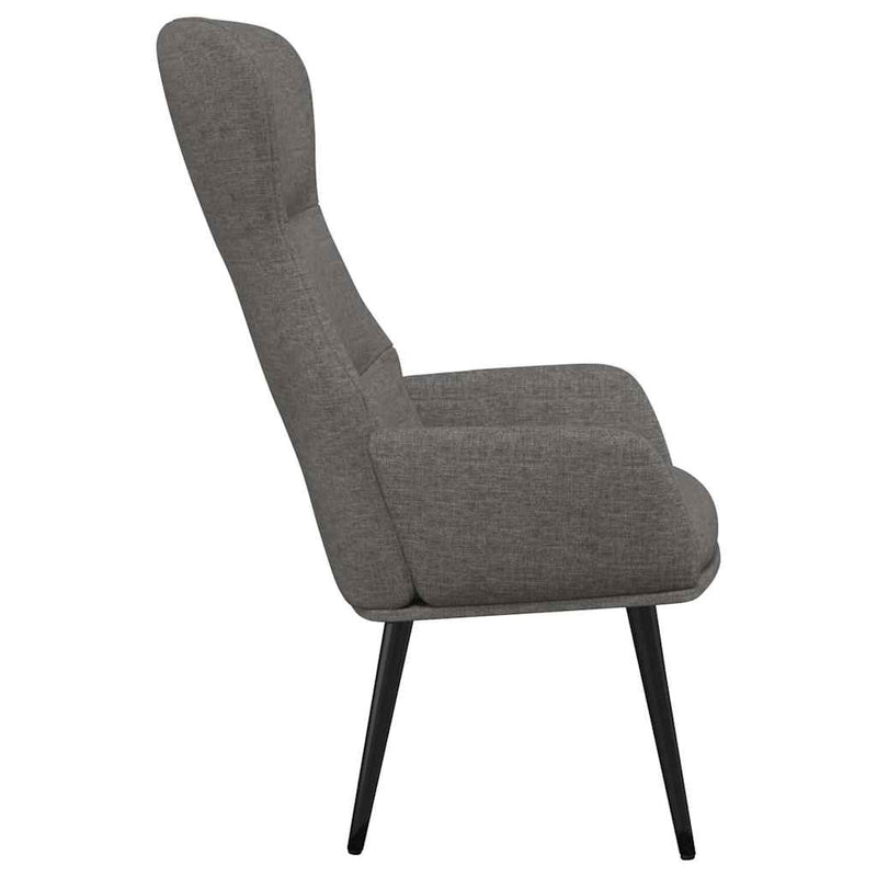 Scaun de relaxare, gri deschis, material textil