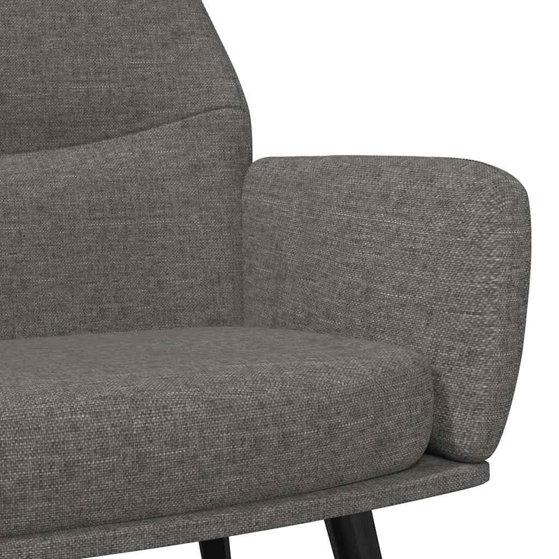 Scaun de relaxare, gri deschis, material textil