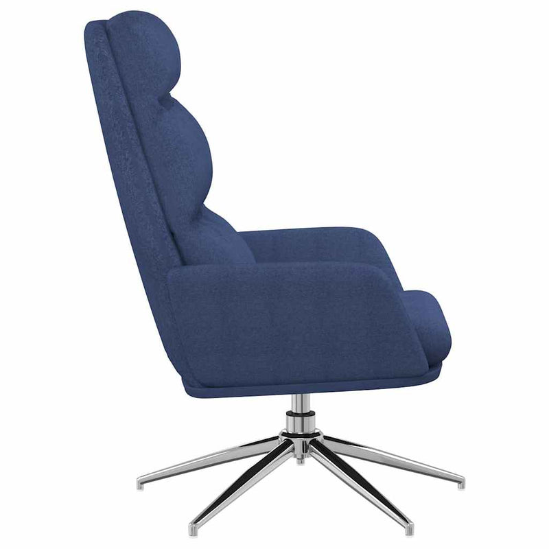 Scaun de relaxare, albastru, material textil