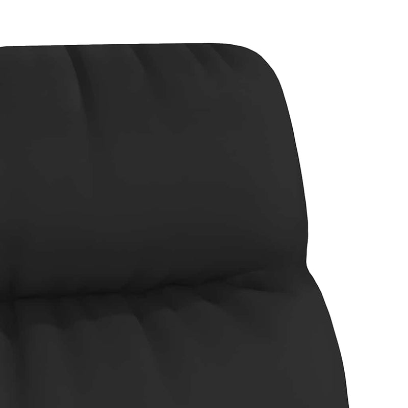 Scaun de relaxare, negru, piele ecologică
