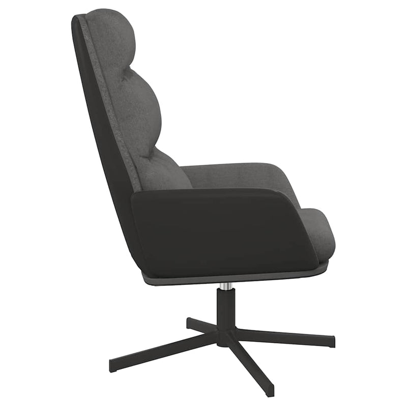 Scaun de relaxare, gri deschis, material textil