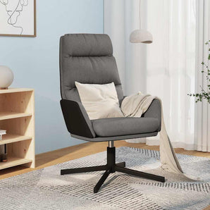 Scaun de relaxare, gri deschis, material textil