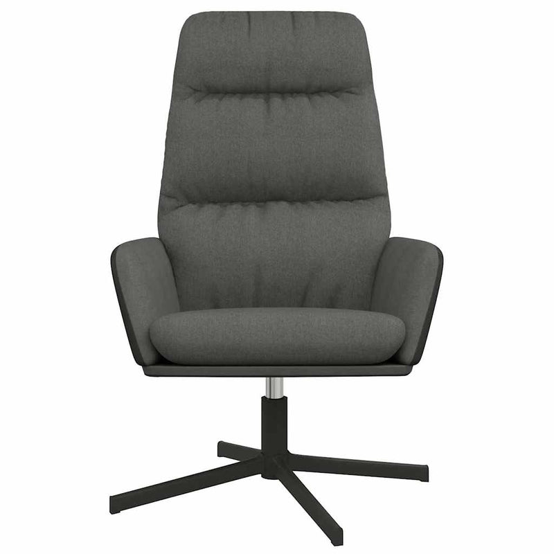 Scaun de relaxare, gri închis, material textil