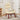 Scaun de relaxare, crem, material textil