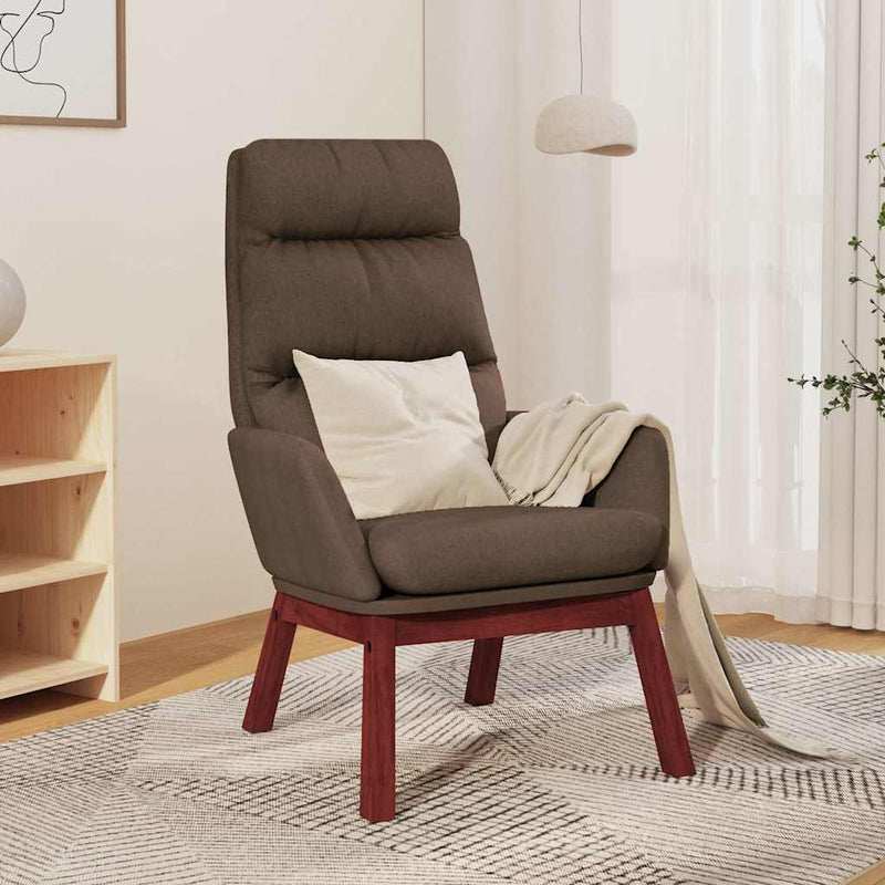 Scaun de relaxare, gri taupe, material textil