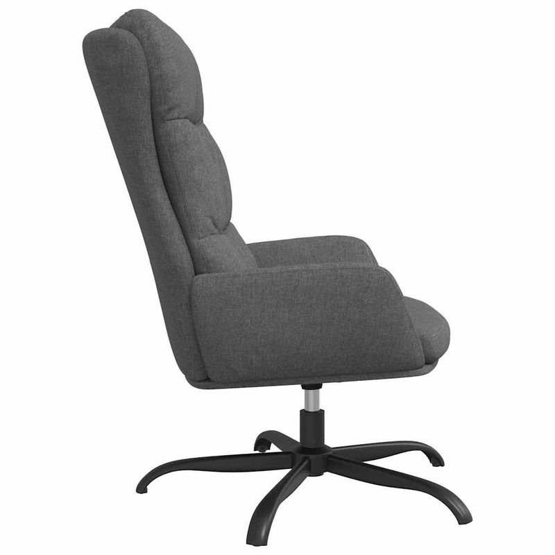 Scaun de relaxare, gri deschis, material textil