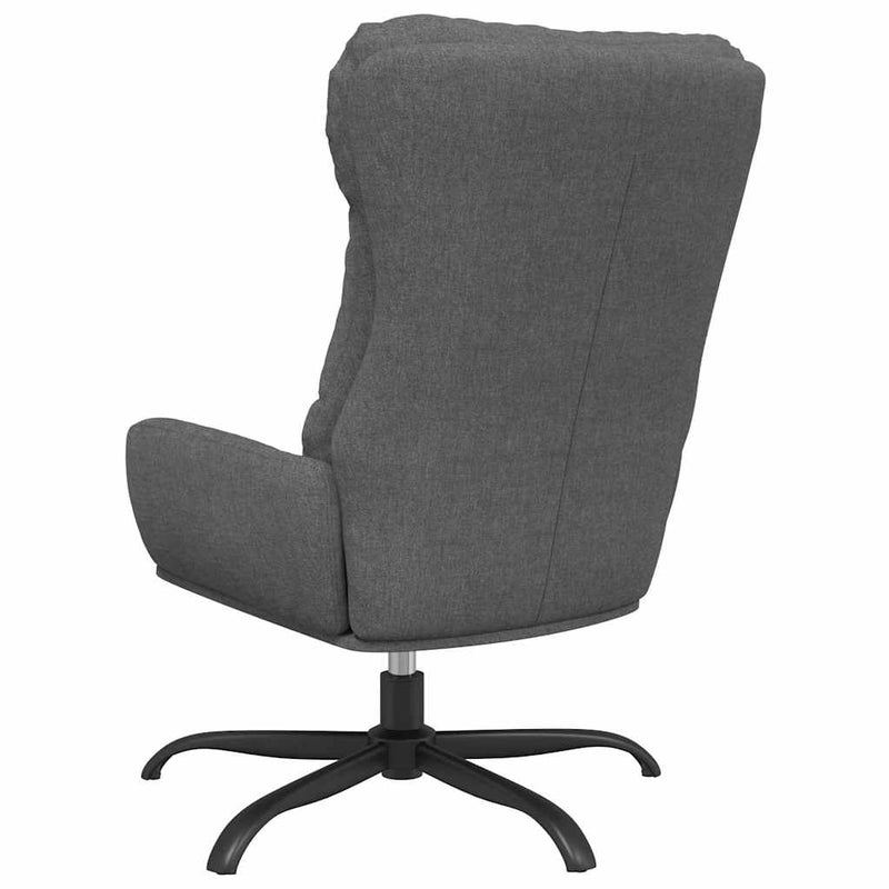 Scaun de relaxare, gri deschis, material textil