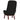 Scaun de relaxare, negru, catifea