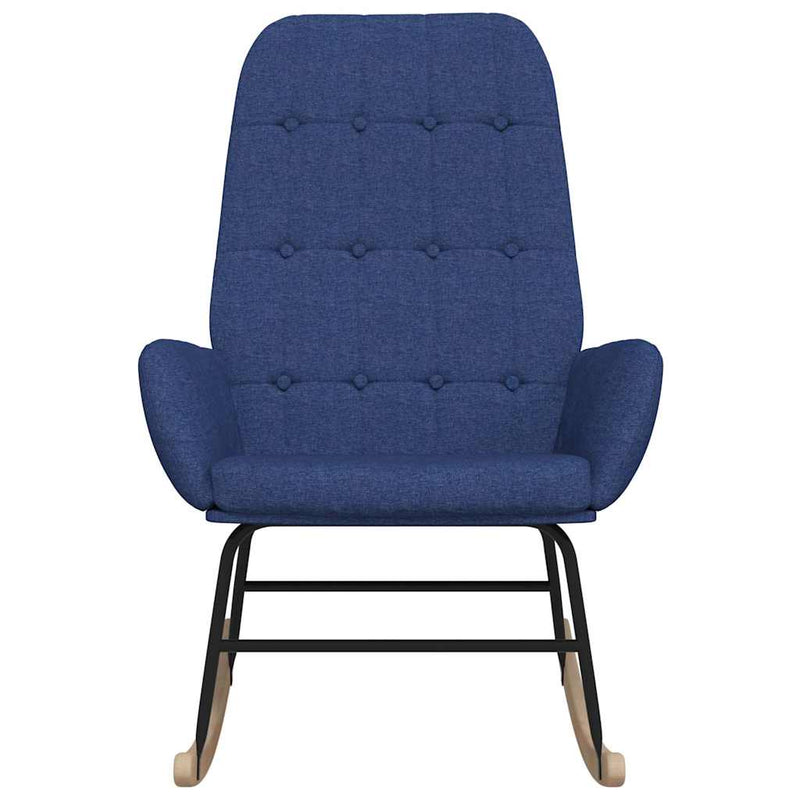 Scaun balansoar, albastru, material textil