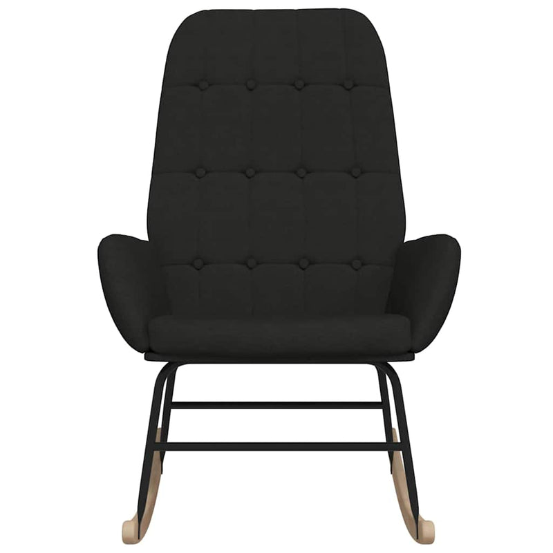 Scaun balansoar, negru, material textil