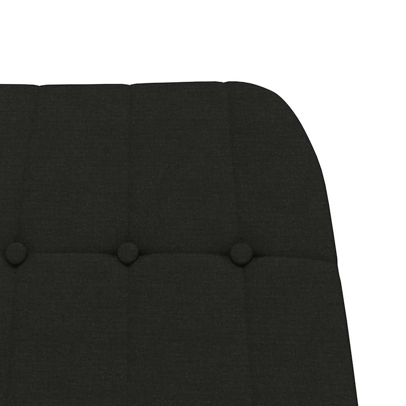 Scaun balansoar, negru, material textil