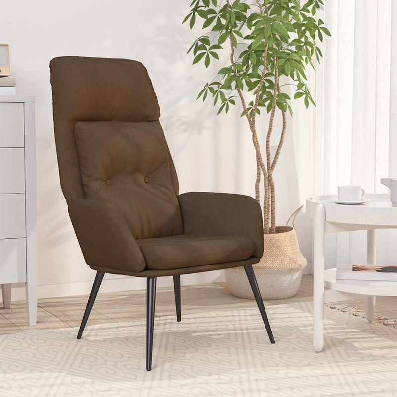 Scaun de relaxare, maro, piele întoarsă artificială