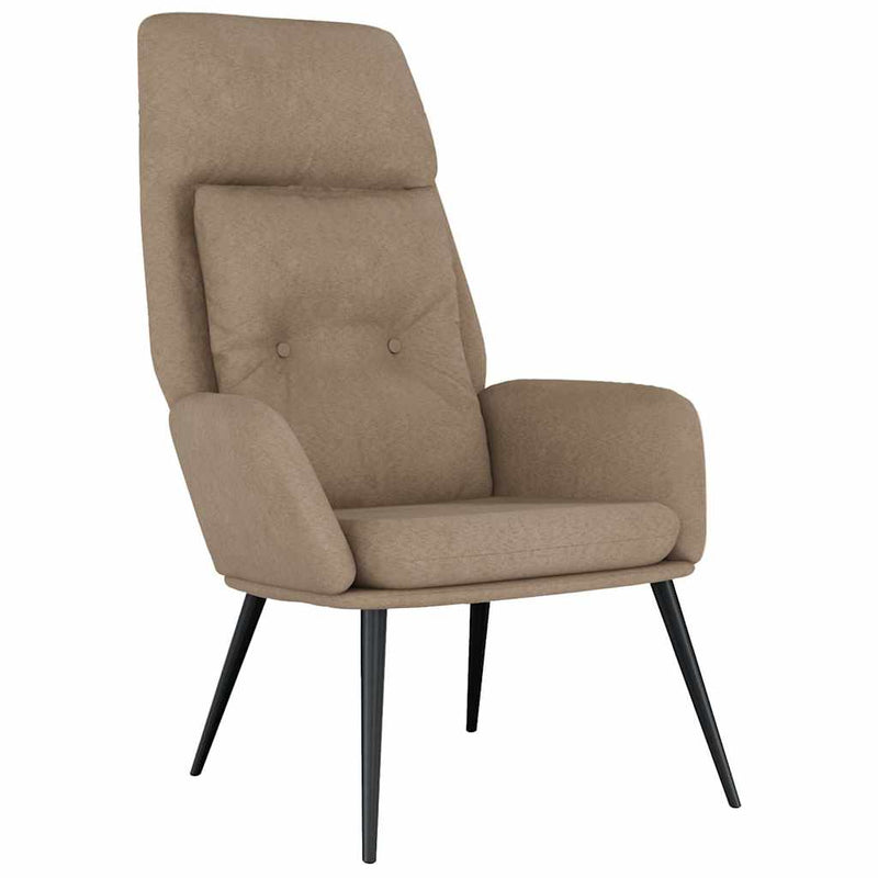 Scaun de relaxare, gri taupe, piele întoarsă artificială