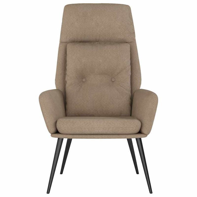 Scaun de relaxare, gri taupe, piele întoarsă artificială