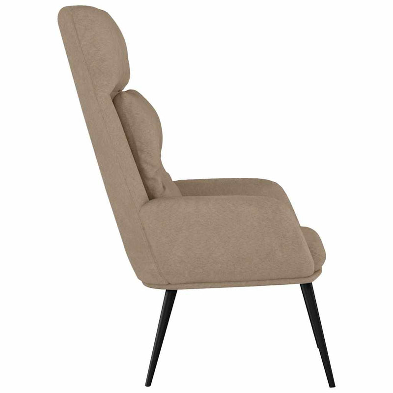 Scaun de relaxare, gri taupe, piele întoarsă artificială