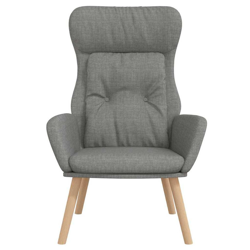 Scaun de relaxare, gri deschis, material textil