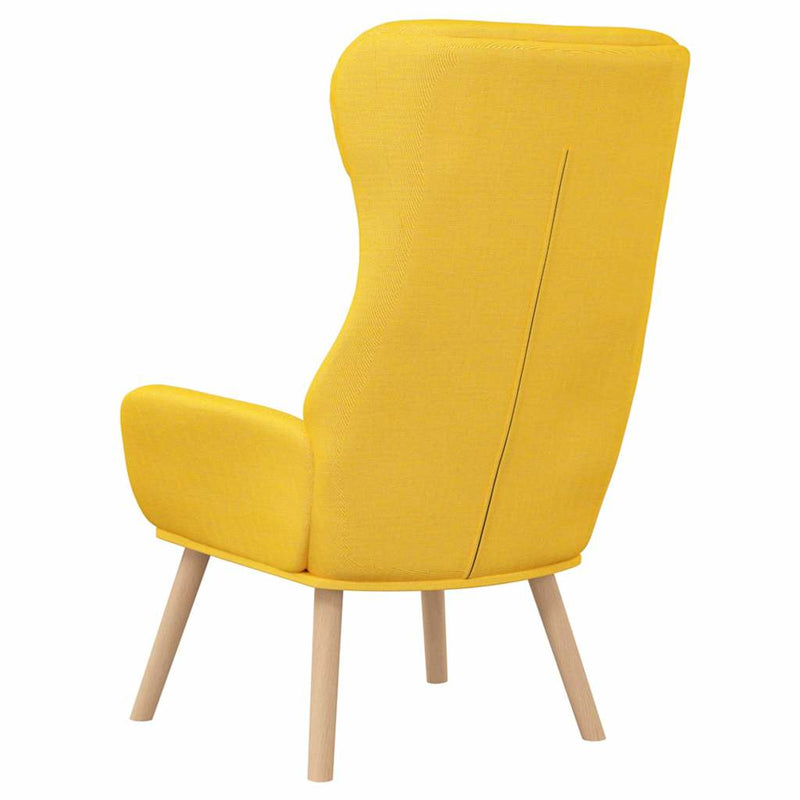 Scaun de relaxare, galben muștar, material textil