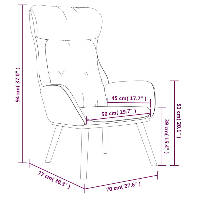 Scaun de relaxare, galben muștar, material textil