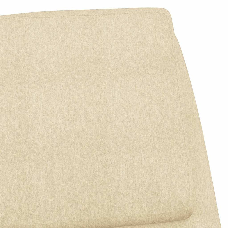 Scaun de relaxare, crem, material textil