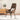Scaun de relaxare, maro, material textil