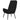 Scaun de relaxare, negru, material textil